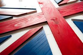 Union Jack Wood Flag Union Jack Decor Wood Flag Wooden Flag