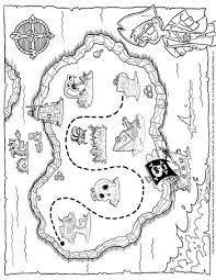 To download our free coloring pages, click on the treasure map you'd like to color. Pirate Treasure Map Coloring Page 350 Tim S Printables