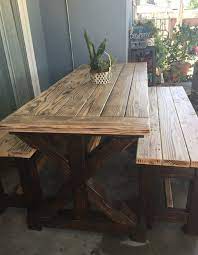 Rustic dining tables are built to last by american artisans to match your space. Rustic Patio Table Rustic Dining Table Rustic Table Etsy