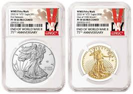 American silver eagle coins are famous for their beloved obverse and reverse imagery. Ngc Special Designations And Labels For End Of Wwii 75th Anniversary Gold And Silver Eagles