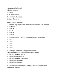 Kali ini kita akan membahas soal alat industri kimia (aik) kelas 11 beserta kunci jawabannya. 315250954 Soal Kunci Jawaban Kimia Semester 2 Kelas 11 Docx