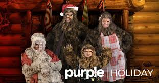 Purple Happy Holidays From The Sasquatch Family Facebook