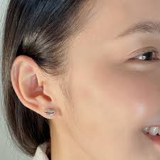 Sterling Silver Cowrie Ear Studs