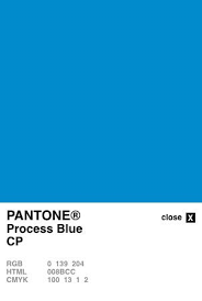 Pantone Process Blue Coated Converted To Cmyk And Rgb Pantone Pantone Blue Pantone Cmyk