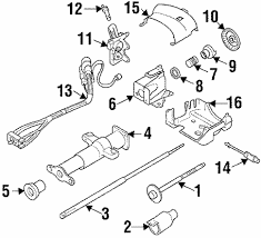 Steering Column Assembly For 1999 Chevrolet Suburban K1500 Gm Parts Club