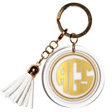 College Depot Keychain Monogram Keychain Funky Jewelry