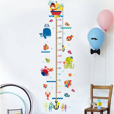 cute growth charts removable diy wall decal sticker modern art for kids nursery living room wall murals decals wall murals stickers from