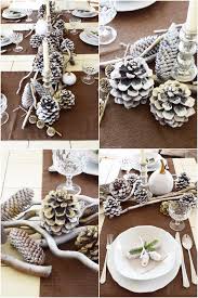 Winterlich Festliche Tischdeko Mit Naturmaterialien Mrs Greenery Tisch Dekorieren Deko Weihnachten Tisch Dekoration