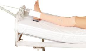 Traction current is supplied to lines in sections. Application Of Skin Traction To A Leg Thenursepath