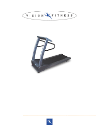 vision fitness t9400hrt treadmill manual
