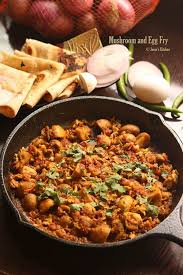 Mushroom Egg Masala Fry Recipe Mushroom And Egg Curry For Chapathi Mushroom Jinoos Kitchen Recipe Egg Masala Curry Recipes Stuffed Mushrooms