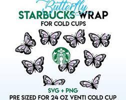 Download Butterfly Starbucks Cup Svg Butterflies Full Wrap Etsy In 2021 Butterflies Svg Svg Starbucks Cups