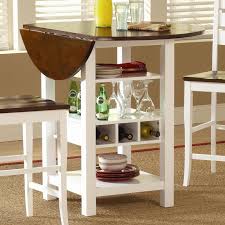 Ridgewood Counter Height Drop Leaf Dining Table With Storage Dining Table With Storage Kitchen Table Settings Small Kitchen Tables