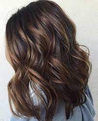 Brown Mid Length Tousled Hair Hair Styles Long Hair Styles Long Bob Balayage