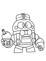 Brawl stars amber coloring pages. Kleurplaat Brawl Stars Lou Boyama Kitaplari Boyama Kagidi Boyama Sayfalari