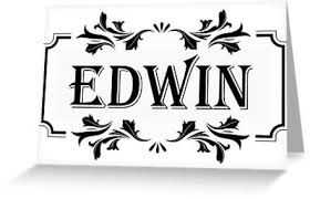Rahmen Name Edwin Grusskarte Von Pm Names Grusskarte Namensaufkleber Namen Baby Jungen