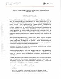 Secretario de gobierno de bogotá asume como alcalde encargado. Oea Premia A La Secretaria De Educacion De Bogota Por Su Programa De Alimentacion Escolar