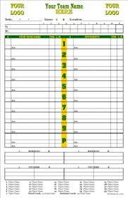 Ballcharts Baseball Softball Lineup Cards Dugout Charts