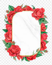 Red Rose Frame Png Transparent Background Free Image By Rawpixel Com Boom Flower Illustration Flower Frame Rose Frame