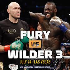 Deontay wilder has incredibly accused tyson fury of using some bad 'juju' to knock him out when they clashed at the. Mmafighting Com V Twitter Tyson Fury Vs Deontay Wilder 3 Set For July 24 In Las Vegas Https T Co Wzvhzbtsw9