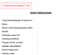 Maybe you would like to learn more about one of these? Format Surat Pernyataan Cpns 2021 Pdf Download Surat Pernyataan 11 Point Syarat Berkas Cpns Tahun 2021 Portal Kudus