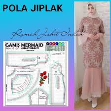 Untuk model yang satu ini banyak digemari karena tampak anggun dan elegan. Pola Baju Pola Jahit Pola Gamis Mermaid Lengan Terompet Shopee Indonesia