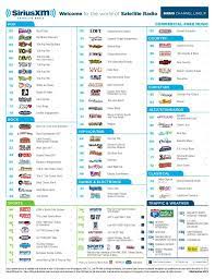 Your favourite teams, the greatest coverage anywhere. Xm Channel Lineup Authorized Xm Satellite Radio Dealer Induced Info
