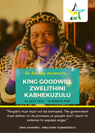 Goodwill zwelithini kabhekuzulu (born 14 july 1948 at nongoma) is the reigning king of the zulu nation under the traditional leadership clause of south africa's republican constitution. Ri53et 7y7vkwm