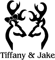 Deer Head His And Her Decal Custom Wall Graphics