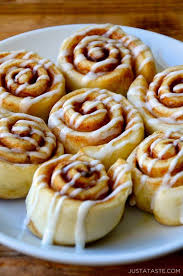 The ultimate in comfort food! Pizza Dough Cinnamon Rolls Just A Taste