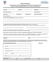 Rental applicants are required to pay for the background check and credit reports. Free 5 Tenant Background Check Forms In Pdf