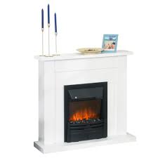 Having a cosy time in front of the traditional fireplace has been into practice for ages. Homcom 2000w 5 Level Mdf Electric Fireplace Heater W Remote White Aosom Uk