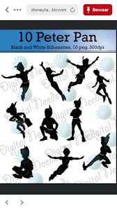 Pin Von Vanvisa Poonphon Auf Tatoeage Peter Pan Silhouette Peter Pan Kunst Disney Tattoos