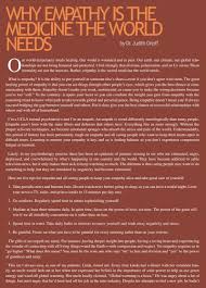 Empathy Is The Medicine The World Needs Judith Orloff Md Empathy Empath Traits Mental And Emotional Health
