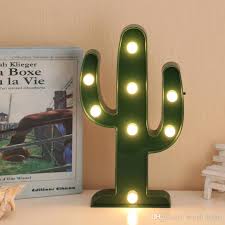 2020 Table Lamp Cactus Decor 3d Led Night Light Romantic Cactus Light Christmas Home Bedroom Decoration White Warm White Sy0364 From Hengli Lights 1 85 Dhgate Com