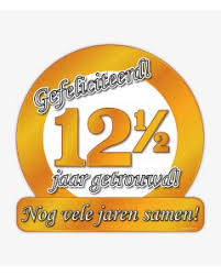 12 1 2 Jarig Huwelijk Feestwinkel