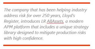 How Does Lloyd S Register S Allassets Apm Platform Puts Assurance Into Apm Arc Advisory