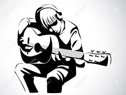 Dlkklb coffee beer weapon wine collection poster cafe bars decordecorative paintings vintage poster retro 51*35cm wall stickers. Image Graphic Style Of Man Playing Guitar Isolated On White Background Stock Photo Picture And Royalty Free Image Image 24842394