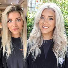 As ice blonde hair is particularly light, sometimes even white, it is designed for women with naturally fair skin. 4 Icy Blonde Formulas That Won T Damage Her Hair Behindthechair Com