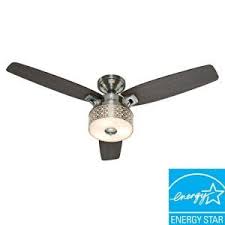 Hunter Camille 52 In Brushed Chrome Ceiling Fan 28794 At The Home Depot 169 Chrome Ceiling Fan Ceiling Fan Fanimation Ceiling Fan