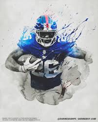 Saquon Barkley New York Giants Ny Giants Football Nfl Football Art New York Giants Football