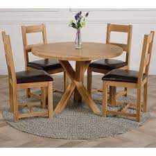 Maybe you would like to learn more about one of these? Oregon Round Oak Dining Table With 4 Lincoln Oak Chairs Oak Furniture King