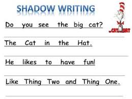 Dr Seuss Shadow Writing Homework Next Week Writing Activities Fun Writing Activities Cool Writing