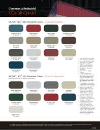 american steel buildings color charts