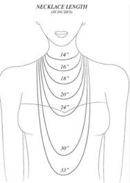 10 best chain length chart images jewelery jewelry