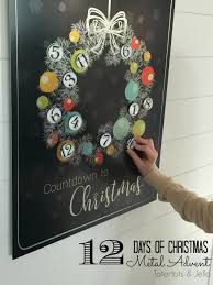 Make A Heirloom Metal Christmas Countdown Advent Calendar Christmas Countdown Calendar Christmas Countdown Diy Christmas Advent Calendar