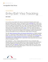 We will assist you at every step of the process, from the skills assessment to when the visa is granted. Entry Exit Visa Tracking By Bipartisan Policy Center Issuu