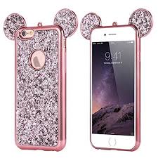Frequent special offers and discounts up to 70% off for all products! Amazon Com Rhinestone Mouse Ears For Apple Iphone 7 Plus 8 Plus By Tech Express Design Cover Chrome Bumper Bling Sparkle Mickey Glitter Diamond Character Drop Protection Minnie Cover Tpu Case Rose Gold