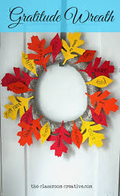 Not only will it liven up the holiday, but it will give you family something to do on days when it's. Gratitude Wreath Craft With Free Leaf Templates Wreath Crafts Harvest Crafts Crafts For Teens