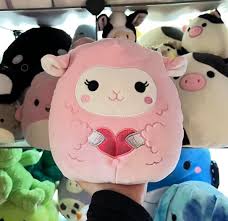 Squishmallows 8” Lala Lamb Valentine’s 2021 Pink Soft Plush Toy Lamb NWT